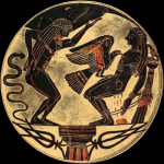 Arkesilas-Maler, Der gefesselte Prometheus (ca. 560 v. Chr.)