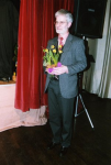 Herr Mausbach - mit Dankes-Blumen